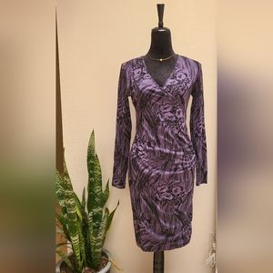 Banana Republic Long Sleeve Faux Wrap Dress